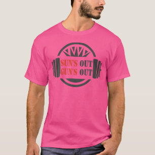 Camiseta Gràfico Sol Fora Armas Fora para Homens e Mulheres