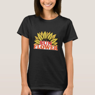 Camiseta Gráfico Único da Flor de Girassol