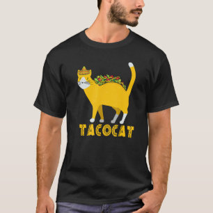 Camiseta Gráficos 365 Tacocat Taco Cat Chá Tacos Comida Mex