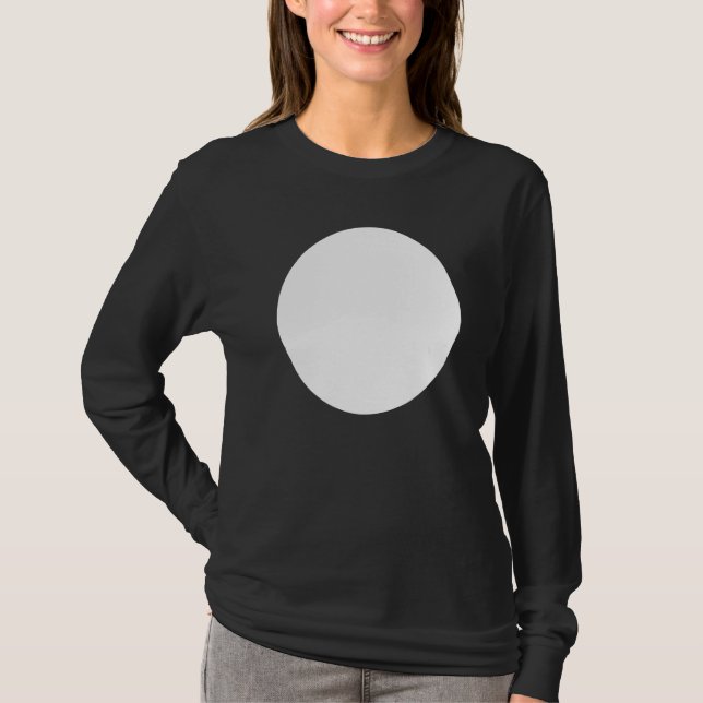 Camiseta Gráficos Abstrato Impressos em Círculo Branco (Frente)