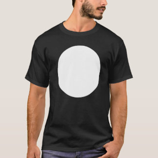 Camiseta Gráficos Abstrato Impressos em Círculo Branco