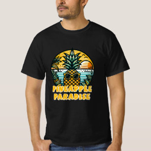 Camiseta Gráficos de abacaxi adoráveis para entusiastas tro
