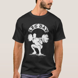 Camiseta Gráficos de Academia de Rasgar para Dia de Perna d
