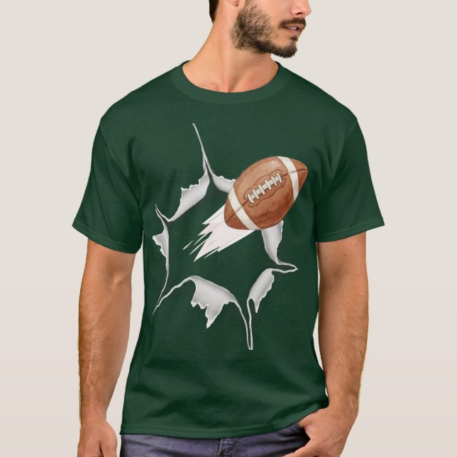 Camiseta Gráficos de Ação de Futebol (Frente)