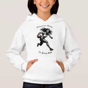 Camiseta Gráficos de Basquete Feminino Destemido