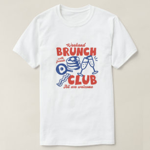 Camiseta Gráficos de Café da Manhã com Amigos