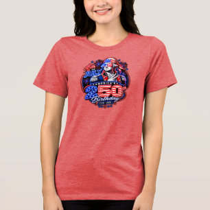 Camiseta Gráficos de Fogos de Artifício Patrióticos George 