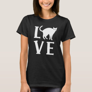 Camiseta Gráficos de Gato de Estimação para Mulheres e Home