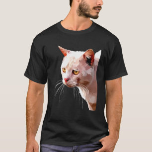 Camiseta Gráficos de Gato Fofo Colorido 1