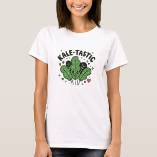 Camiseta Gráficos de Kale Adoráveis para Veggie