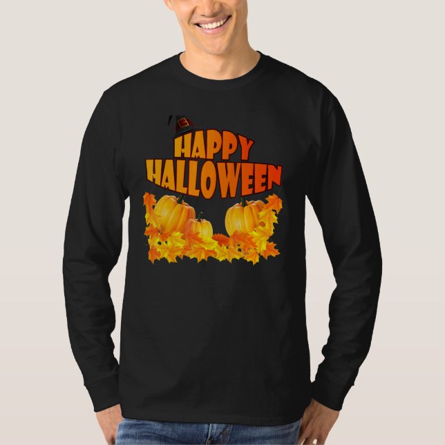 Camiseta Gráficos de Mascarada do Halloween (Frente)