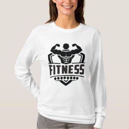 Camiseta Gráficos de Motivação Fitness | Vida Forte e Ativa