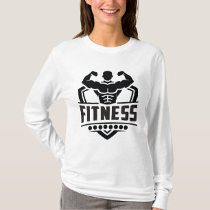 Camiseta Gráficos de Motivação Fitness   Vida Forte e Ativa