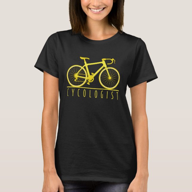 Camiseta Gráficos de Psicólogo de Bicicleta  Designs de Cic (Frente)