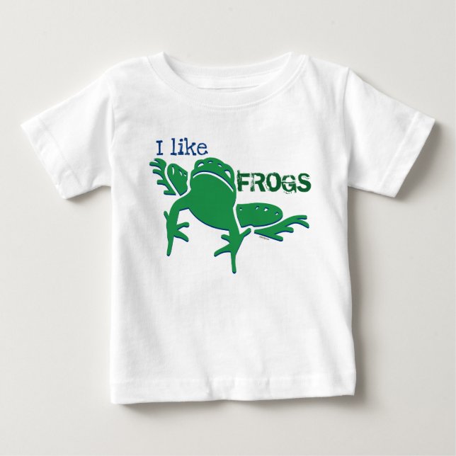Camiseta Gráficos de Rãs que Eu Gosto (Frente)