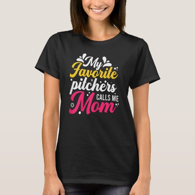 Camiseta Gráficos De Softball, Mulheres E Mães De Lâmpadas  (Frente)