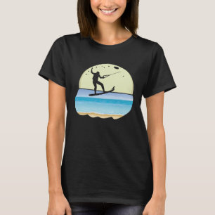Camiseta Gráficos de Wakeboarding de Cachorro Legal Para Wa
