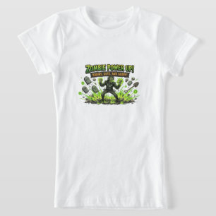Camiseta Gráficos de Zumbi com Poder para Jogadores