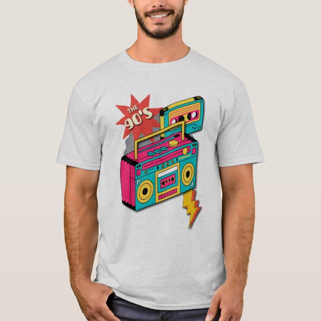 Camiseta gráficos dos anos 90 (Frente)