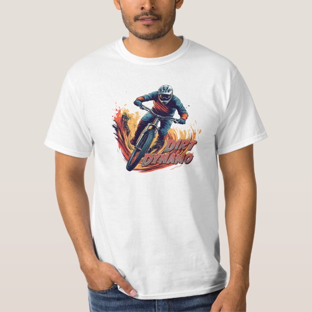 Camiseta Gráficos e Texto de Downhill (Frente)