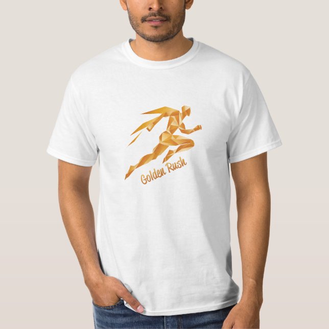 Camiseta Gráficos e Texto Dourados (Frente)