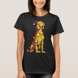 Camiseta Gráficos engraçados de Natal de Bloodhound Luzes d
