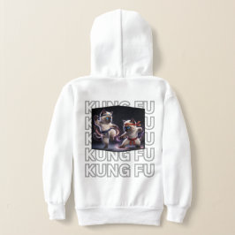 Camiseta Gráficos Épicos de Kung Fu com Gatinhos Siameses