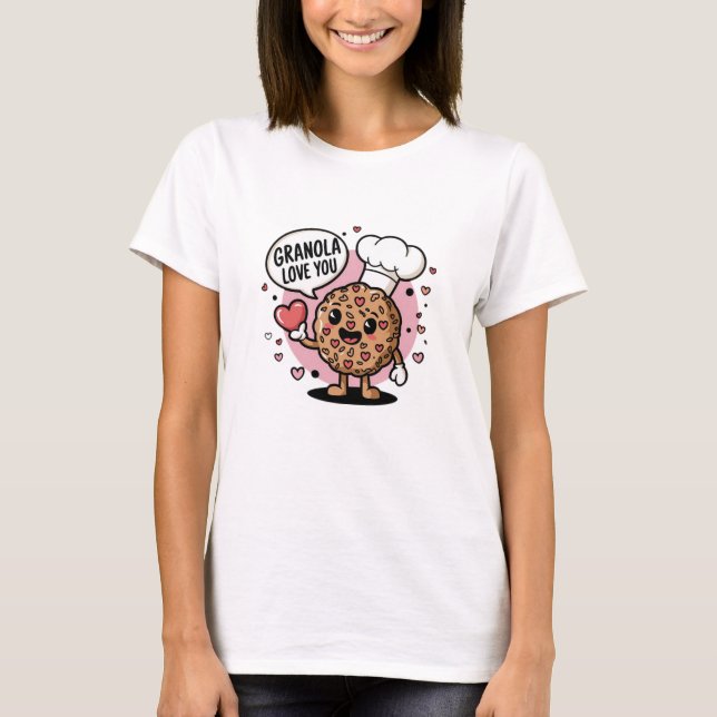 Camiseta Gráficos Granola Adoráveis para ventiladores do ca (Frente)