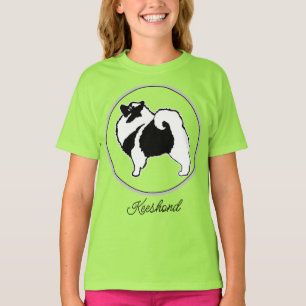 Camiseta Gráficos Keeshond - Arte de Cachorro Original