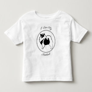Camiseta Gráficos Keeshond - Arte de Cachorro Original