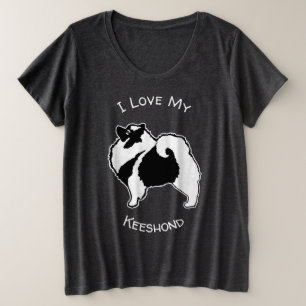 Camiseta Gráficos Keeshond - Arte de Cachorro Original