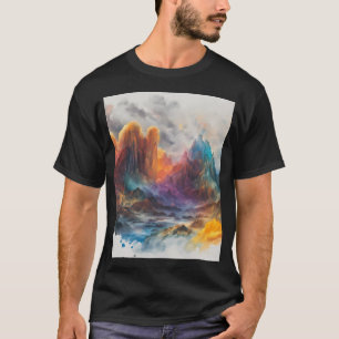 Camiseta Gráficos Montanhas de Cristal