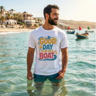 Camiseta Gráficos Náuticos Vintage Retro do Sol e do Barco 