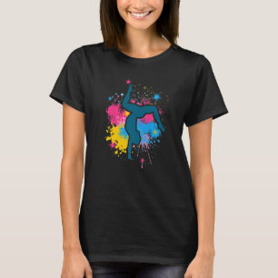 Camiseta Gráficos Retro Ginásio Ginástica Acrobata Acrobáti