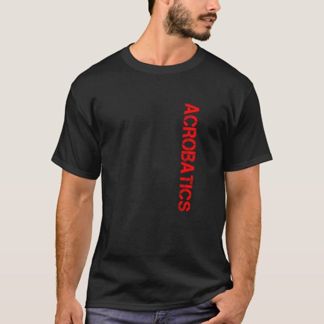 Camiseta Gráficos Retro Ginásio Ginástica Acrobata Acrobáti (Frente)