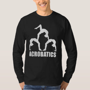 Camiseta Gráficos Retro Ginásio Ginástica Acrobata Acrobáti