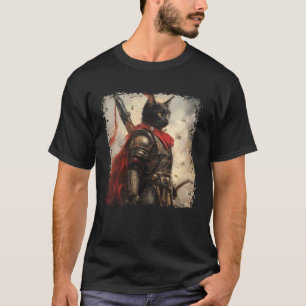 Camiseta Gráficos SPQR Império Legião Romana gato Guerreiro