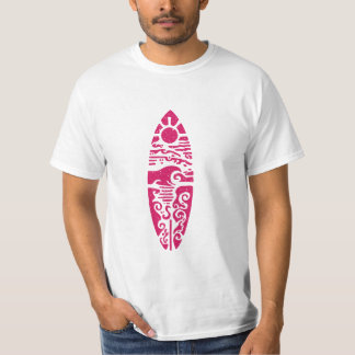 Camiseta Gráficos Tribais de Surf na Praia