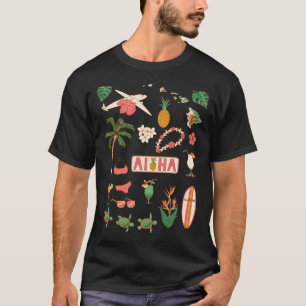Camiseta Gráficos Viagem para Aloha Hawaii