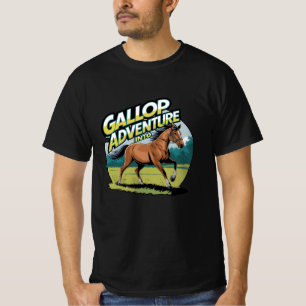 Camiseta Gráficos Whimsical para Entusiastas de Cavalos