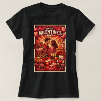 Camiseta Gráficos ZOYNK Feliz Dia dos Namorados 0045413