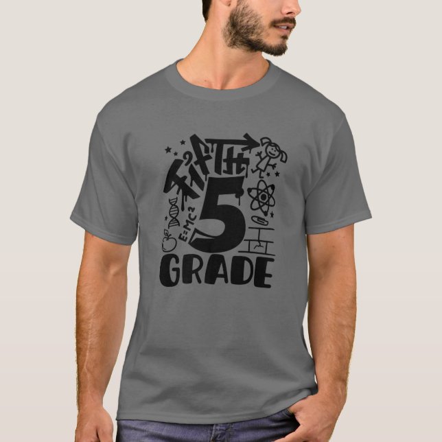Camiseta Grafite 5 Quinto Grau De Volta Ao Presente Escolar (Frente)
