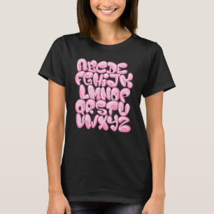 Camiseta Grafite alfabético ABCs retornando a Scho