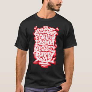 Camiseta Grafite Alphabet Hip Hop Street Wildstyle Letteri