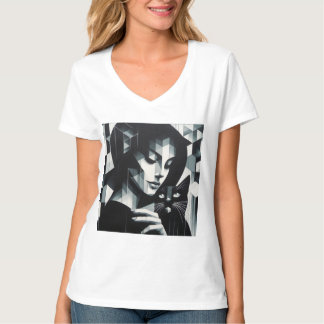 Camiseta Grafite Cat Lady