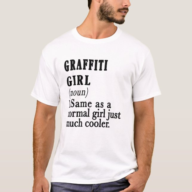 Camiseta grafite como uma garota normal (Frente)