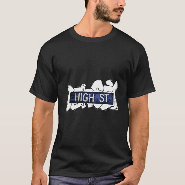 Camiseta Grafite da rua alta (Frente)