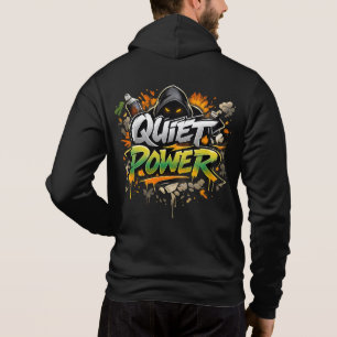 Camiseta Grafite de Arte de Rua com Poder Silencioso Design