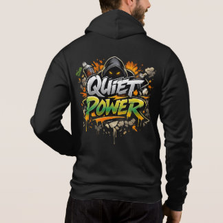 Camiseta Grafite de Arte de Rua com Poder Silencioso Design