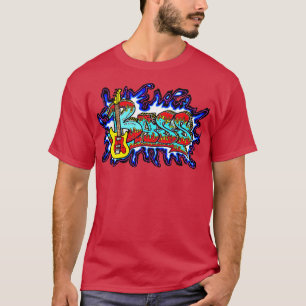 Camiseta Grafite de Arte Musical Bass Bhelps